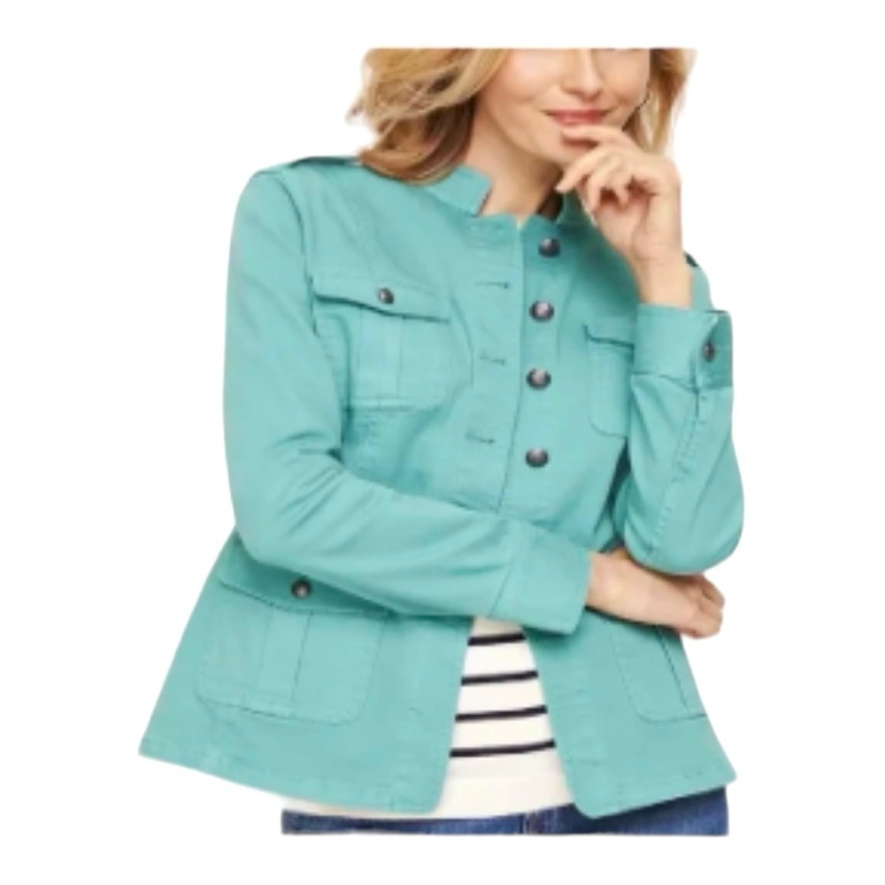 Talbots BAND COLLAR military JACKET
-LP